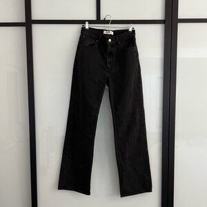 Abercrombie Sz 27 The 90s Relaxed Jean High Rise Black Denim